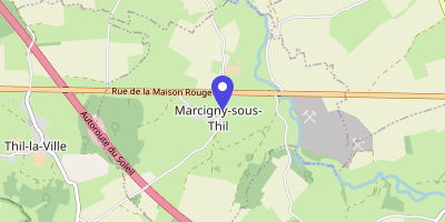 Carte OpenStreetMap — 12 rue de la Mairie, Marcigny-sous-Thil