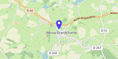 Carte OpenStreetMap — 1 place de la mairie, Neuvy-Grandchamp