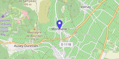 Carte OpenStreetMap — 1 place de la Mairie, Monthelie