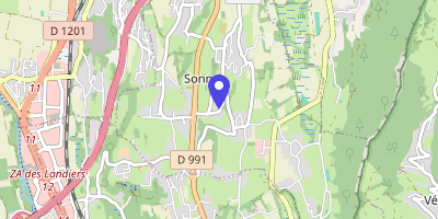 Carte OpenStreetMap — Square François-Jarret, Sonnaz