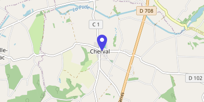 Carte OpenStreetMap — 9 place Saint-Martin, Cherval