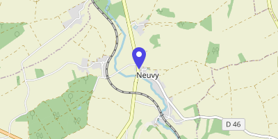 Carte OpenStreetMap — 1 place Émile-Jugnot, Neuvy