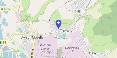 Carte OpenStreetMap — 5 place de la Mairie, Trémery
