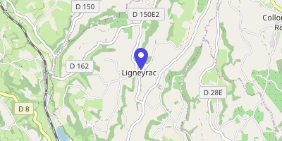 Carte OpenStreetMap — 19 place de la Mairie, Ligneyrac