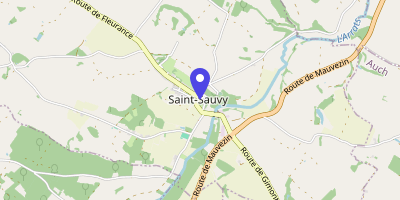 Carte OpenStreetMap — 12 place de la Mairie, Saint-Sauvy