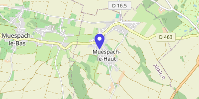 Carte OpenStreetMap — 6 place de l'Église, Muespach-le-Haut