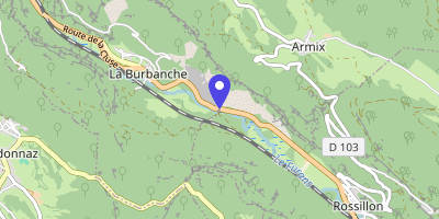 Carte OpenStreetMap — 1 route de la Cluse, La Burbanche