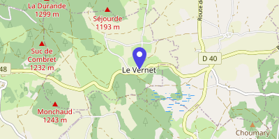 Carte OpenStreetMap — 10 place de l'Église, Le Vernet