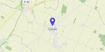 Carte OpenStreetMap — 1 place de la Mairie, Cuhon