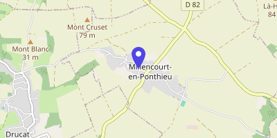 Carte OpenStreetMap — 13 rue du Bas, Millencourt-en-Ponthieu