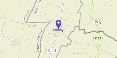 Carte OpenStreetMap — 1 place Victor-Hugo, Blandy
