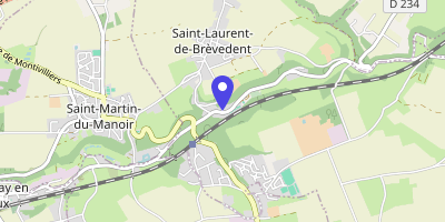 Carte OpenStreetMap — 6 place de la Mairie, Saint-Laurent-de-Brèvedent