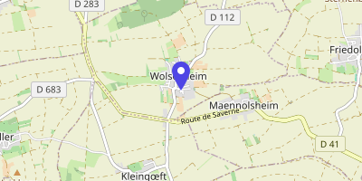 Carte OpenStreetMap — Place des Tilleuls, Wolschheim