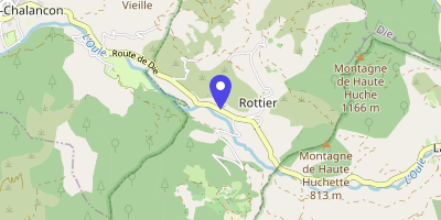 Carte OpenStreetMap — 1045 route de Die, Rottier