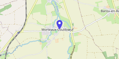 Carte OpenStreetMap — place de la mairie, Morteaux-Couliboeuf