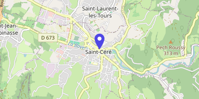 Carte OpenStreetMap — 43 avenue François-de-Maynard, Saint-Céré