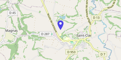 Carte OpenStreetMap — Le Bourg, Poupas