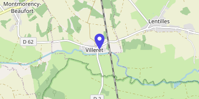 Carte OpenStreetMap — Rue du Gué, Villeret