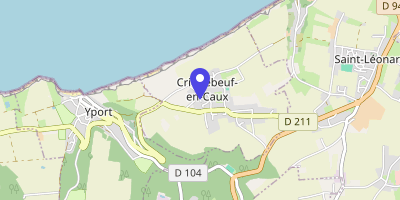 Carte OpenStreetMap — 1 place de la Mairie, Criquebeuf-en-Caux