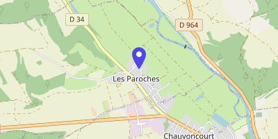 Carte OpenStreetMap — 8 rue de l'Église, Les Paroches