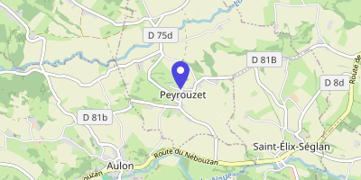 Carte OpenStreetMap — 1 place de la Mairie, Peyrouzet