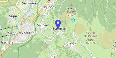 Carte OpenStreetMap — 2 place de la Mairie, Estensan