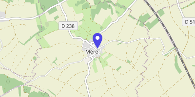 Carte OpenStreetMap — 1 rue Saint-Martin, Méré