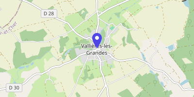 Carte OpenStreetMap — 2 place de l'Église, Vallières-les-Grandes