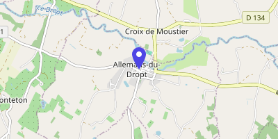 Carte OpenStreetMap — 11 place de la Mairie, Allemans-du-Dropt