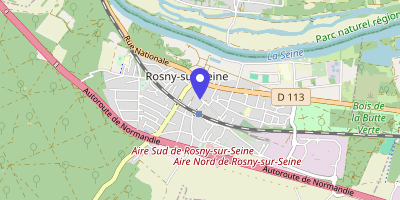 Carte OpenStreetMap — 30 rue Lebaudy, Rosny-sur-Seine