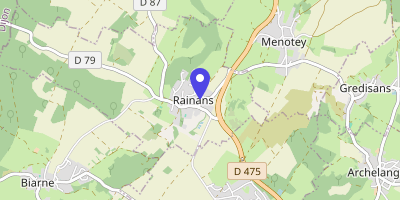 Carte OpenStreetMap — 6 rue de l'Église, Rainans