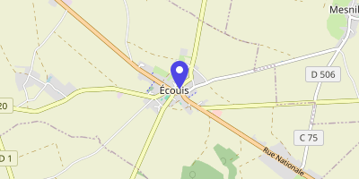 Carte OpenStreetMap — 1 place de la Mairie, Écouis
