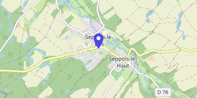 Carte OpenStreetMap — 1 place du Marché, Seppois-le-Bas