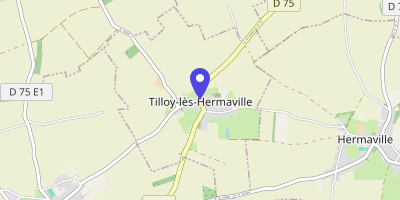 Carte OpenStreetMap — 1 rue d'Izel, Tilloy-lès-Hermaville