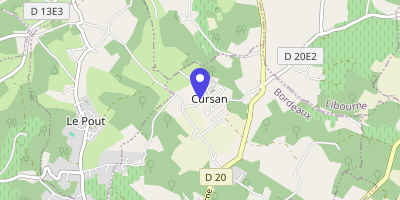Carte OpenStreetMap — 8 route du Gestas, Cursan