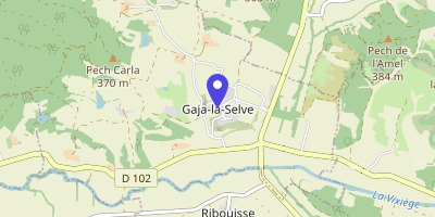 Carte OpenStreetMap — 10 place de la Mairie, Gaja-la-Selve