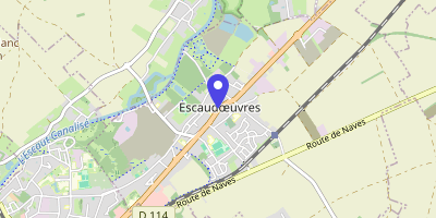 Carte OpenStreetMap — 221 rue Jean-Jaurès, Escaudoeuvres