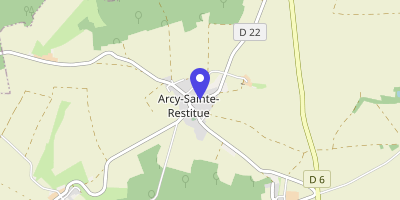 Carte OpenStreetMap — 4 rue de Branges, Arcy-Sainte-Restitue