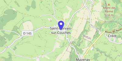 Carte OpenStreetMap — 69 route de Nolay, Saint-Gervais-sur-Couches
