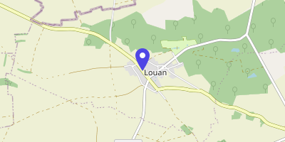Carte OpenStreetMap — 20 rue Perré-Louan, Louan-Villegruis-Fontaine