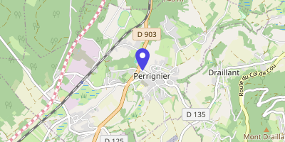 Carte OpenStreetMap — 165 rue de la Mairie, Perrignier