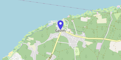Carte OpenStreetMap — 1 avenue du Lac, Gastes