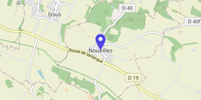 Carte OpenStreetMap — Place de l'Église, Noueilles