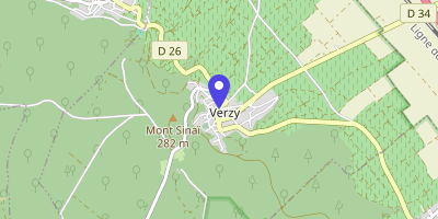 Carte OpenStreetMap — Place de l'Hôtel-de-Ville, Verzy