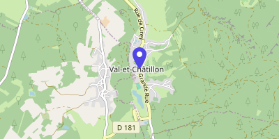 Carte OpenStreetMap — 40 Grande rue, Val-et-Châtillon
