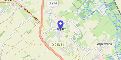 Carte OpenStreetMap — 21 rue de l'Église, Tilques