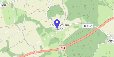 Carte OpenStreetMap — 16 Grande-Rue, Chazelles-sur-Albe