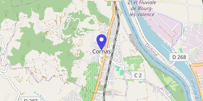Carte OpenStreetMap — 3 place de l'Église, Cornas