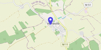 Carte OpenStreetMap — 3 rue du Télégraphe, Vernéville