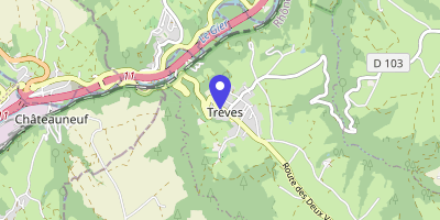 Carte OpenStreetMap — 450 route des Deux-Vallées, Trèves